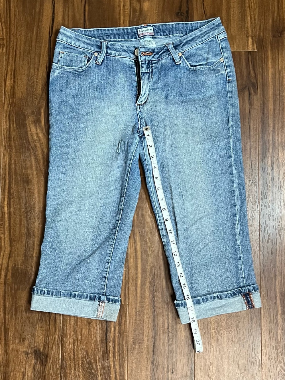 No Boundaries Light Blue Cropped Capri Jeans Junior 13
